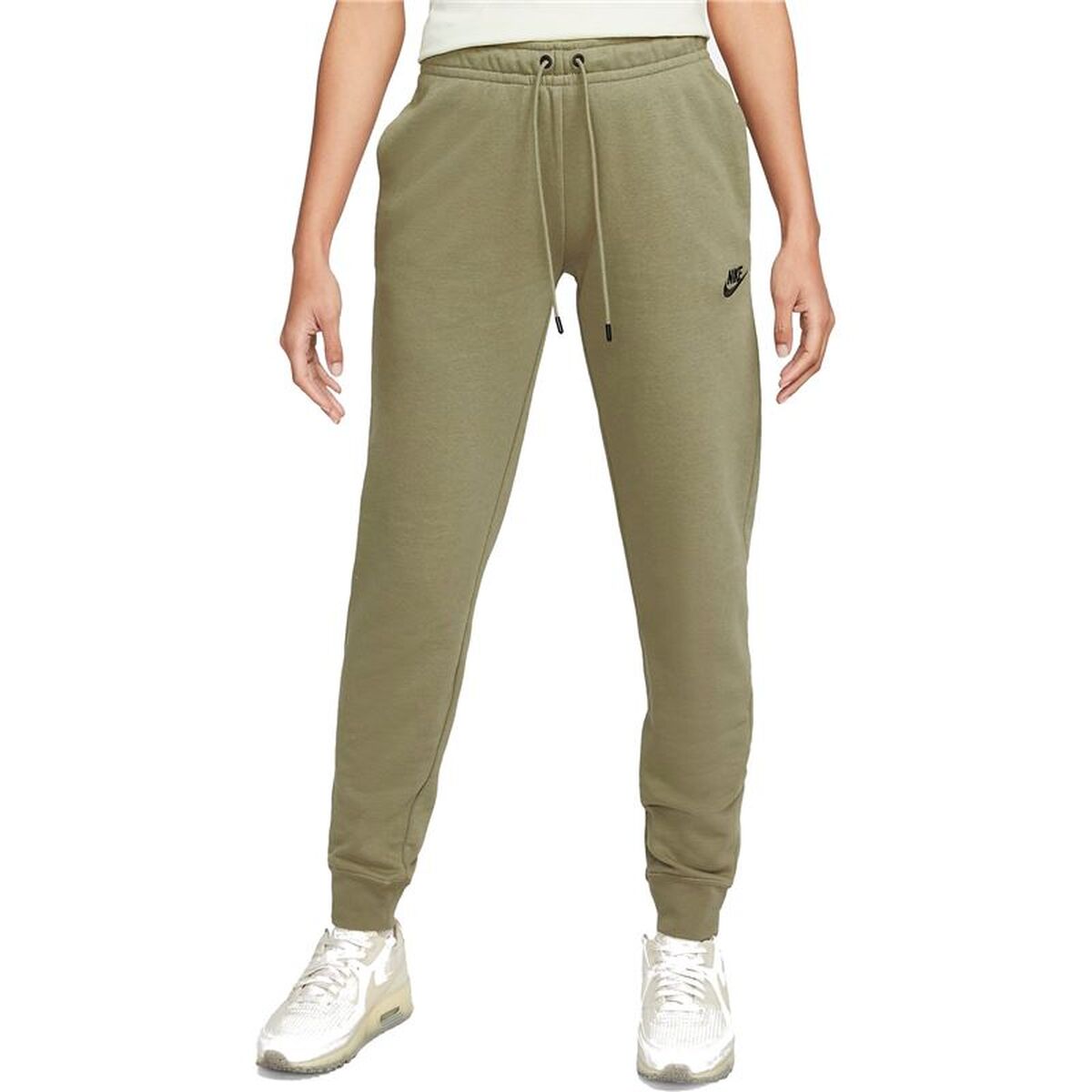 Lange sportbroek Nike DX2320-351 Olijf Vrouw