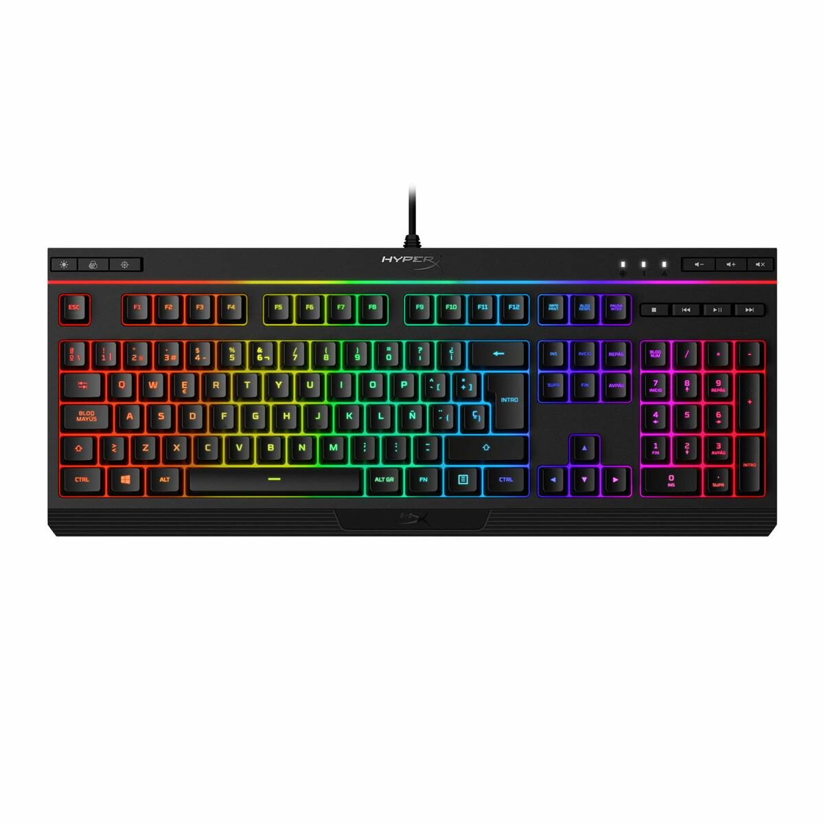 Afbeeldingen van Keyboard HyperX HyperX Alloy Core RGB Black Spanish Qwerty