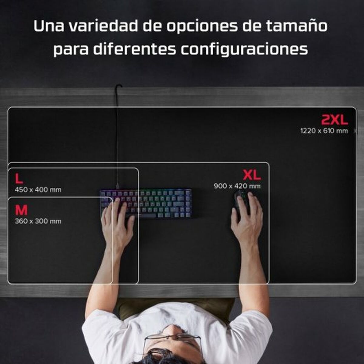 Afbeeldingen van Mouse Mat HyperX Pulsefire Black