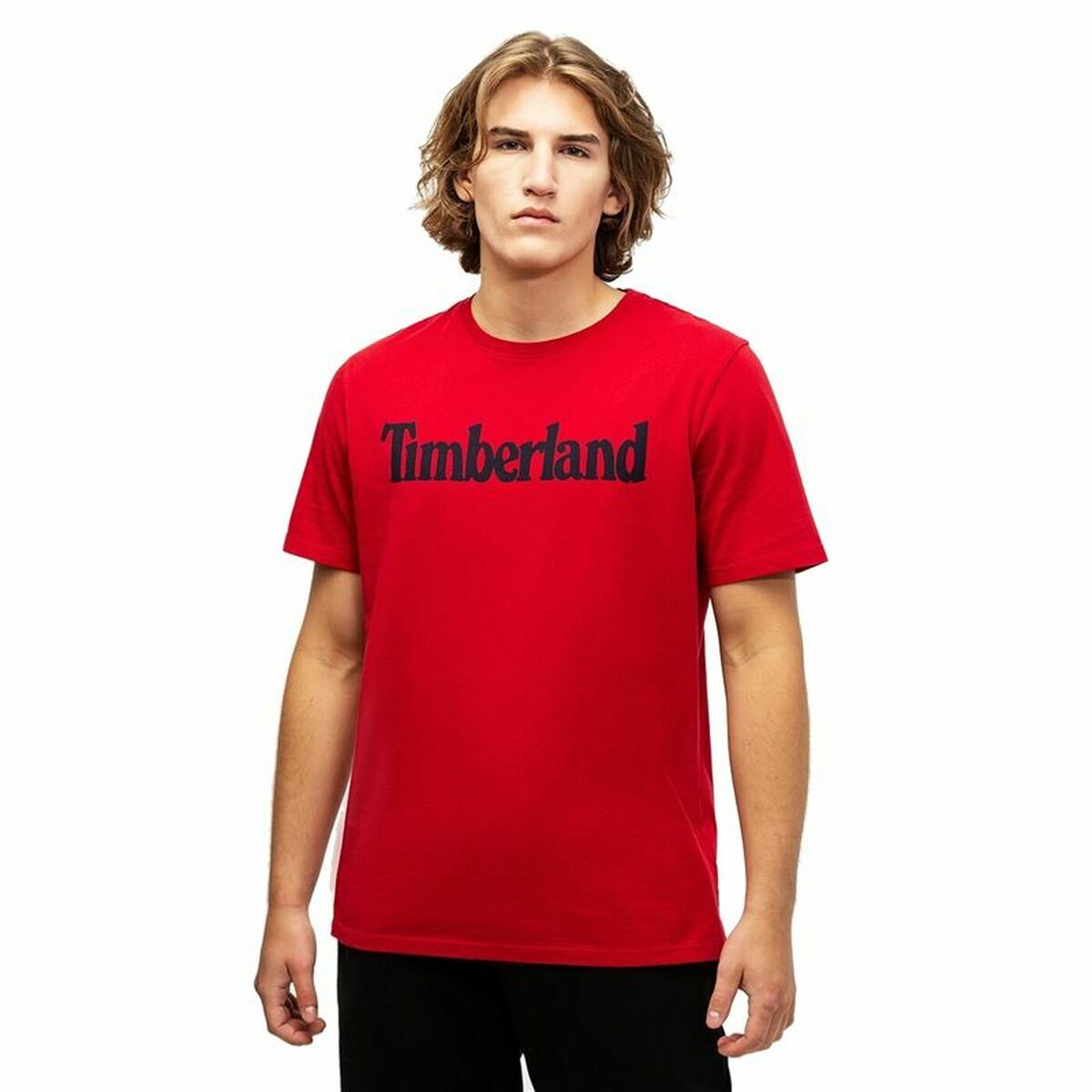T-shirt à manches courtes homme Timberland Kennebec Linear Rouge