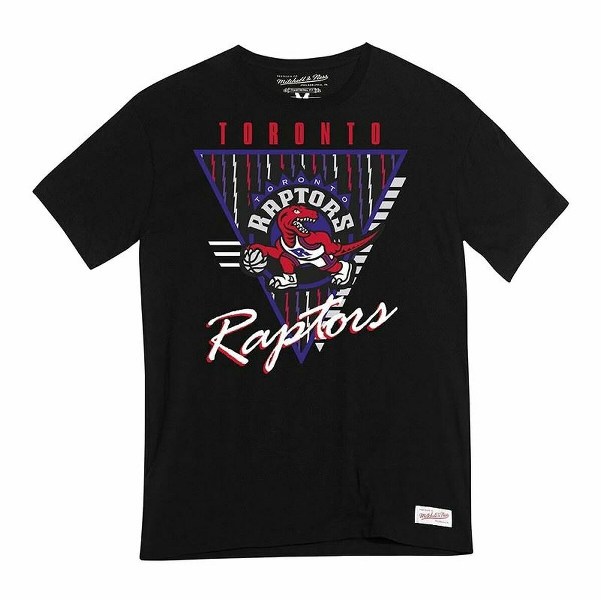 T-shirt à manches courtes homme Mitchell & Ness NBA Toronto Raptors Noir