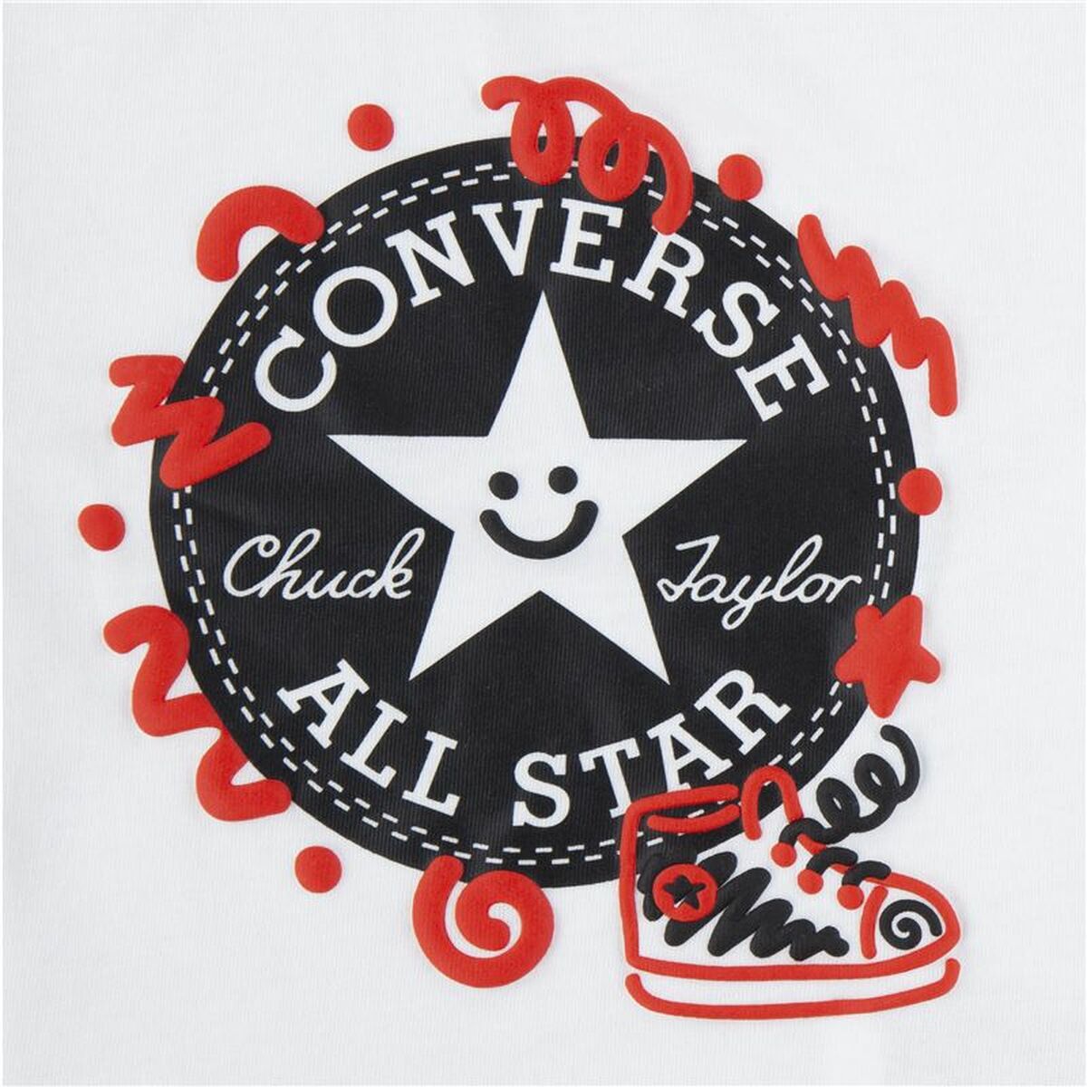 Children’s Sports Outfit Converse Squiggle S/Se+Ft White