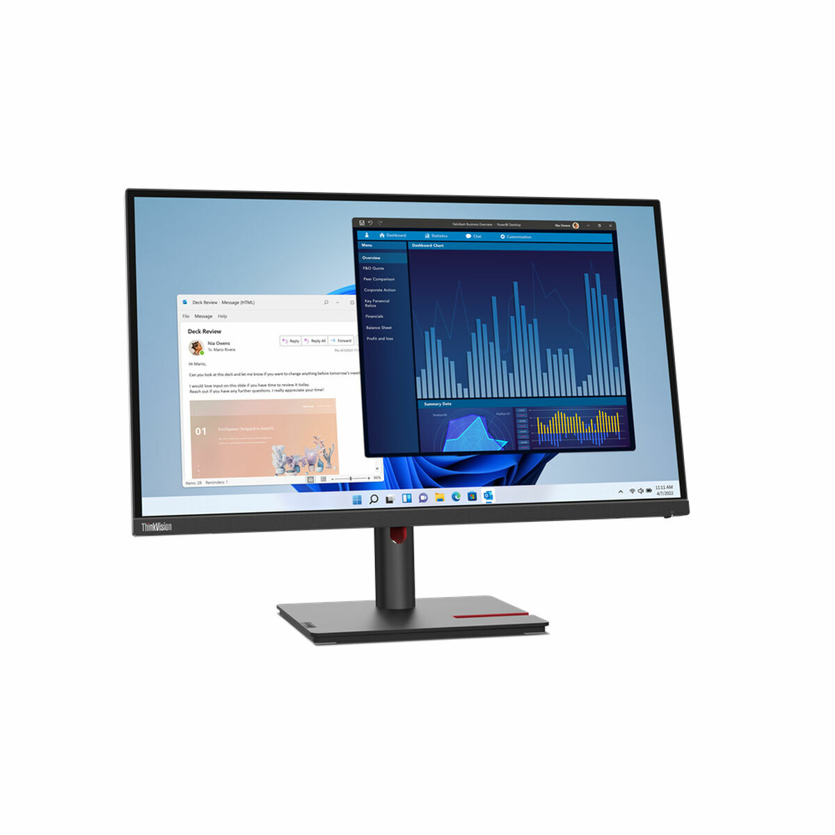 Image de Écran Lenovo T27p-30 4K Ultra HD 27" 60 Hz