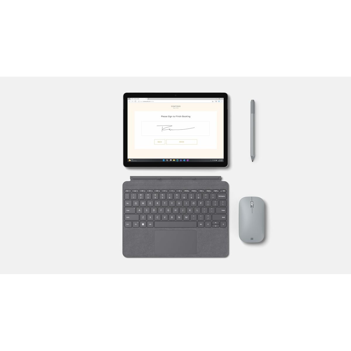 Imagen de Laptop Microsoft XIG-00004 10,5" 8 GB RAM 256 GB Silver Spanish Qwerty