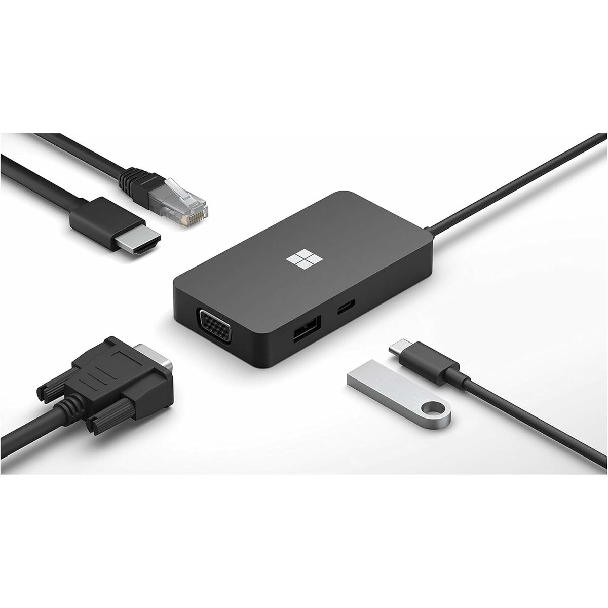 Obrazek USB Hub Microsoft 161-00003 Black