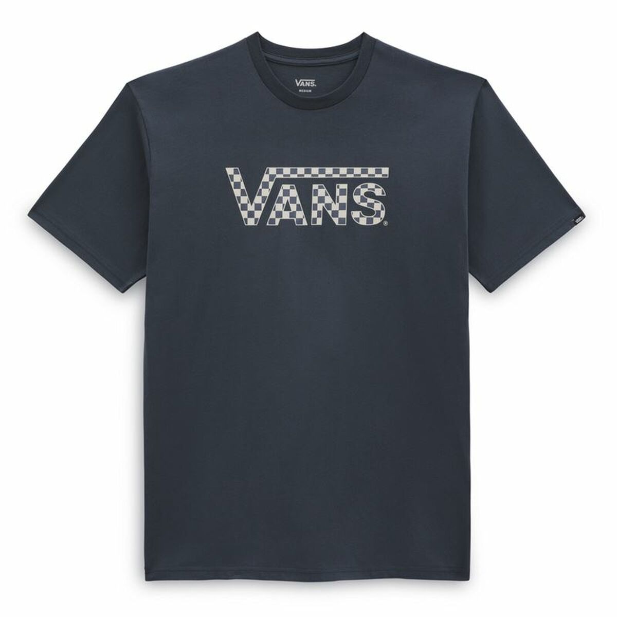 T shirt à manches courtes Vans Checkered  Bleu Homme