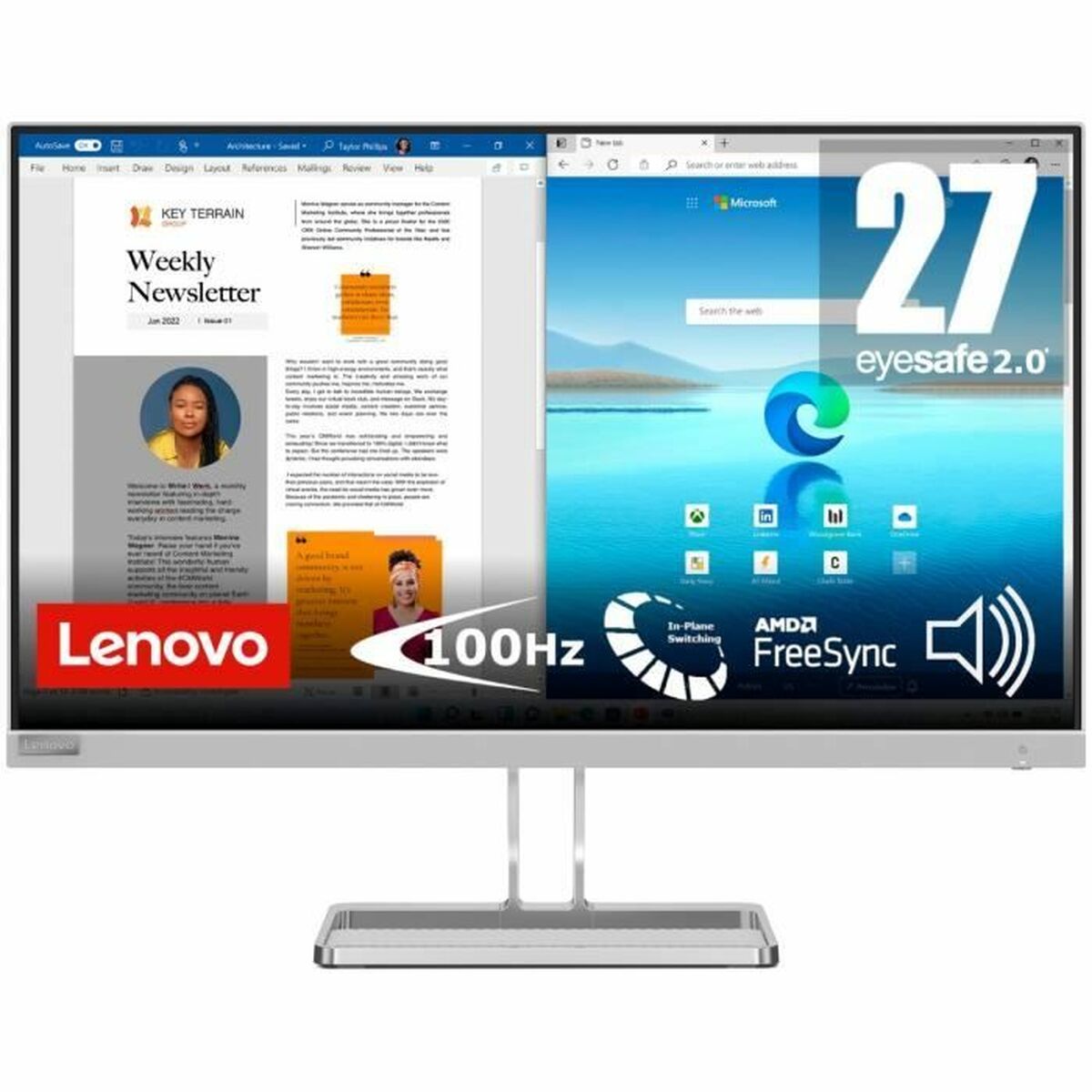 Afbeeldingen van Gaming Monitor Lenovo L27i-40 27" Full HD