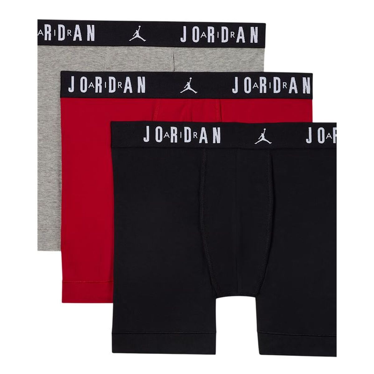 Heren Boxer Shorts Jordan Flight Cotton Core 3Pk Zwart 3 Onderdelen 3 Stuks
