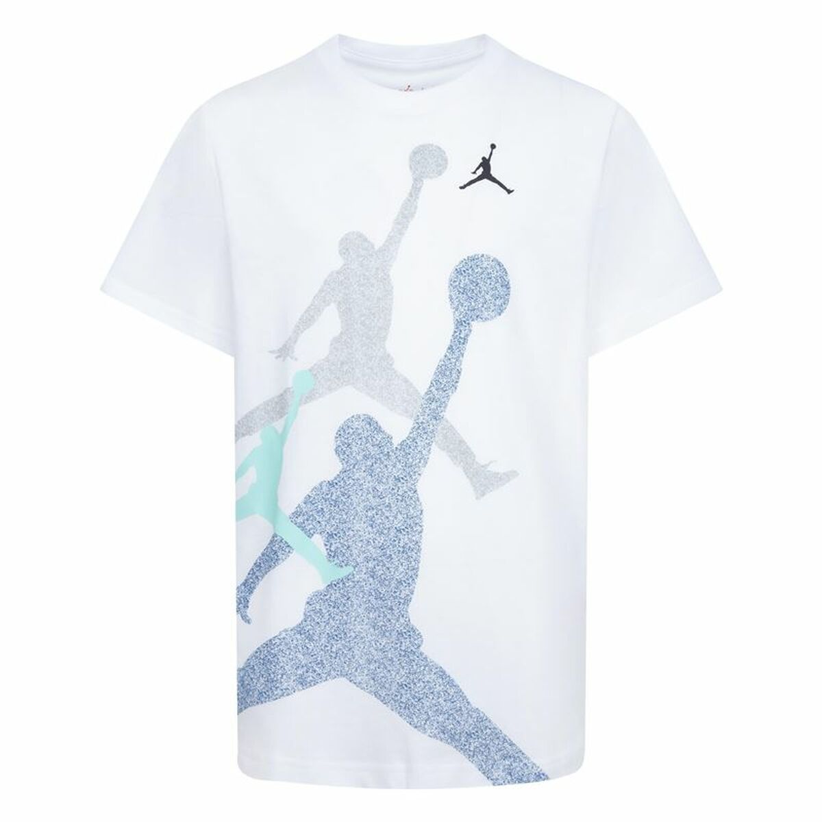 T shirt à manches courtes Enfant Nike JDB GRADIENTE STACKED JM SS TEE 95D119 I1N Blanc