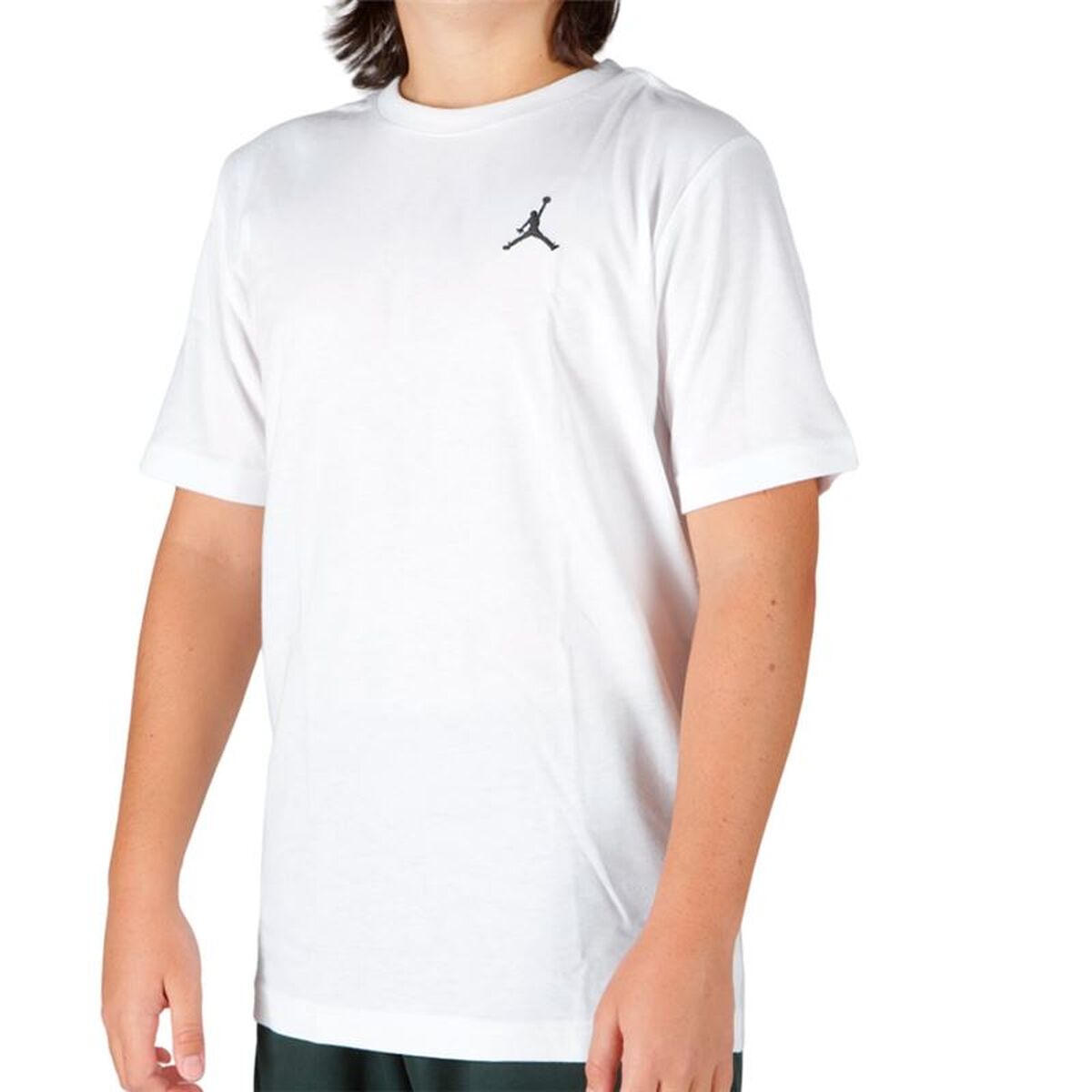 T-Shirt met Korte Mouwen voor kinderen Jordan Jdb Jumpman Air Wit