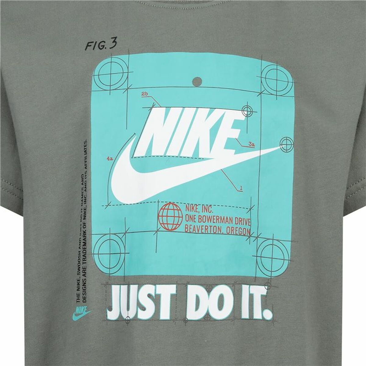 T-Shirt met Korte Mouwen voor kinderen Nike Future Utility Ss Donker grijs