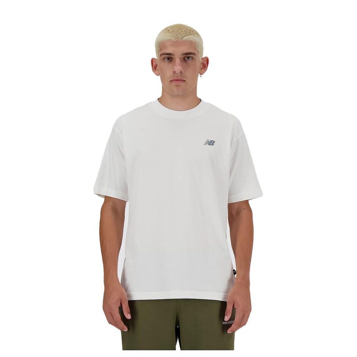 Heren-T-Shirt met Korte Mouwen New Balance Sport Essentials Wit