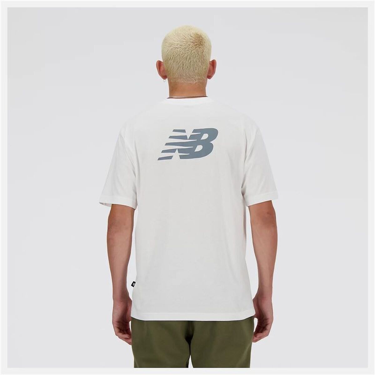 Heren-T-Shirt met Korte Mouwen New Balance Sport Essentials Wit