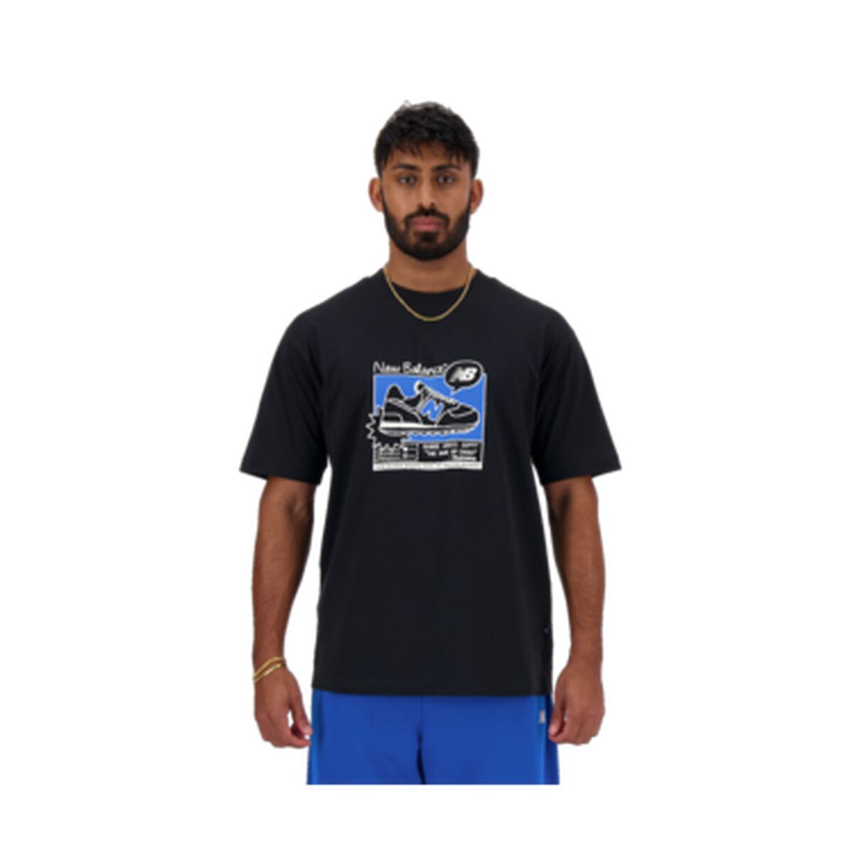 T-shirt à manches courtes homme New Balance SPORT ESSENTIALS MT41593 Noir