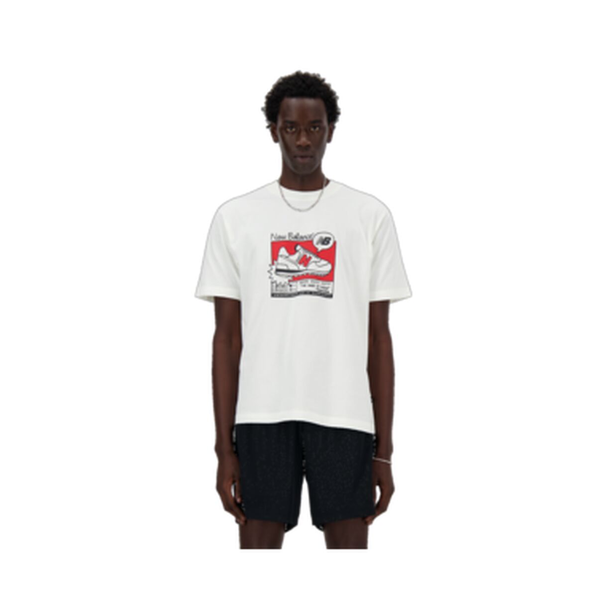 T-shirt à manches courtes homme New Balance MT41593 SST Blanc
