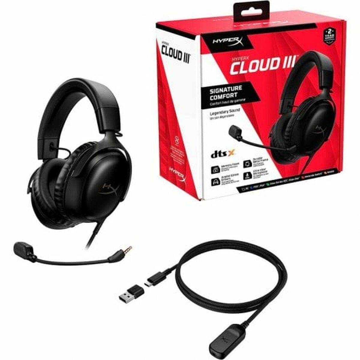 Picture of Headphones with Microphone HyperX Cloud III