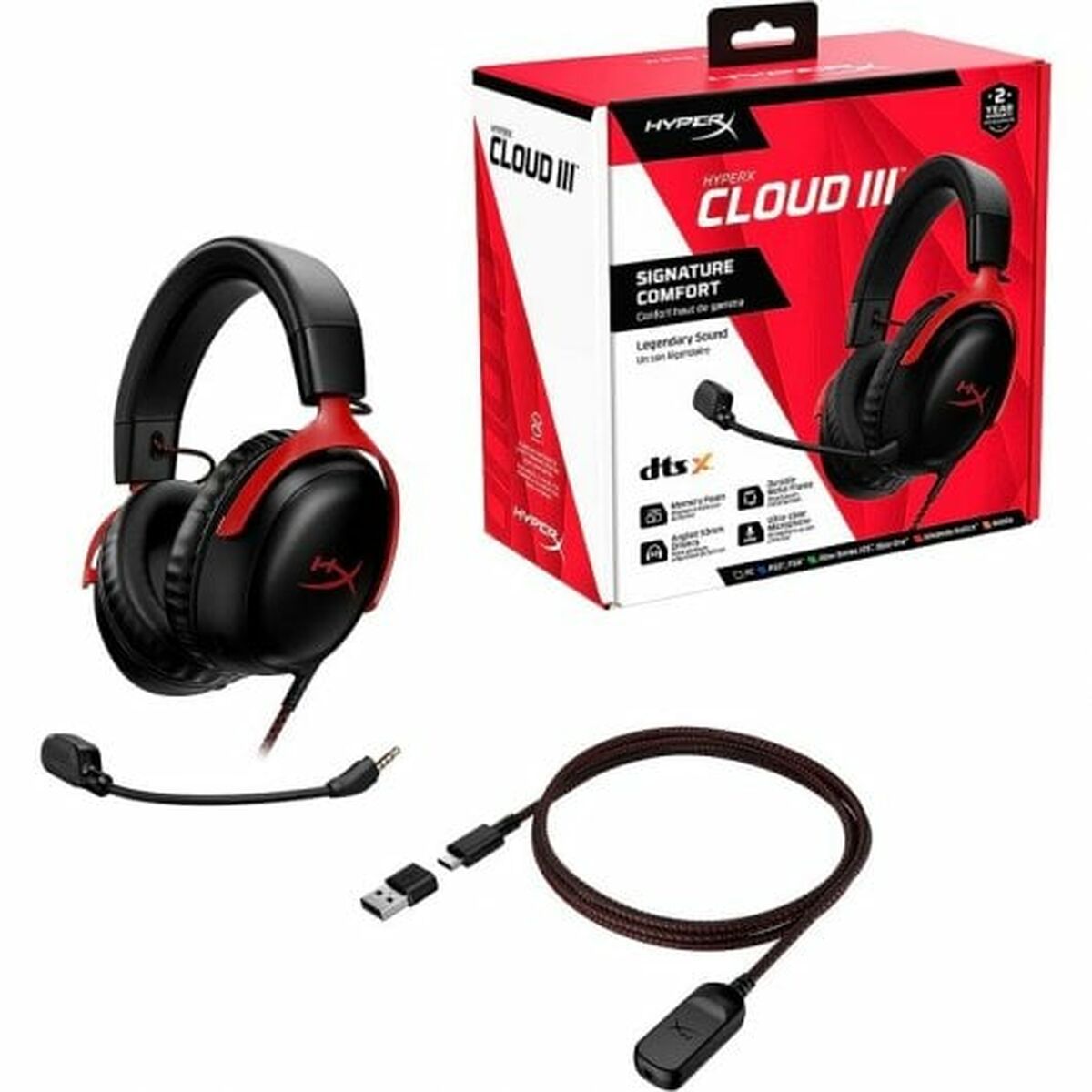 Picture of Headphones with Microphone HyperX Cloud III