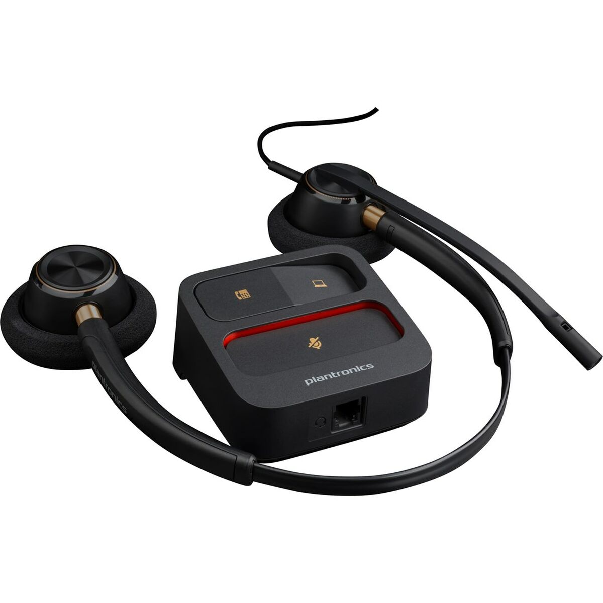 Afbeeldingen van Headphones with Microphone Poly 783P7AA#ABB Black