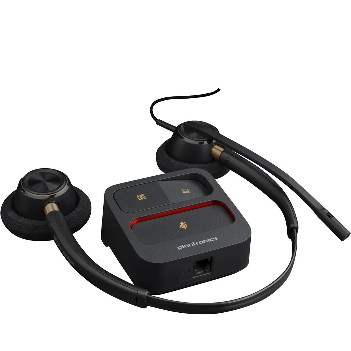 Afbeeldingen van Headphones with Microphone Poly 783P7AA#ABB Black