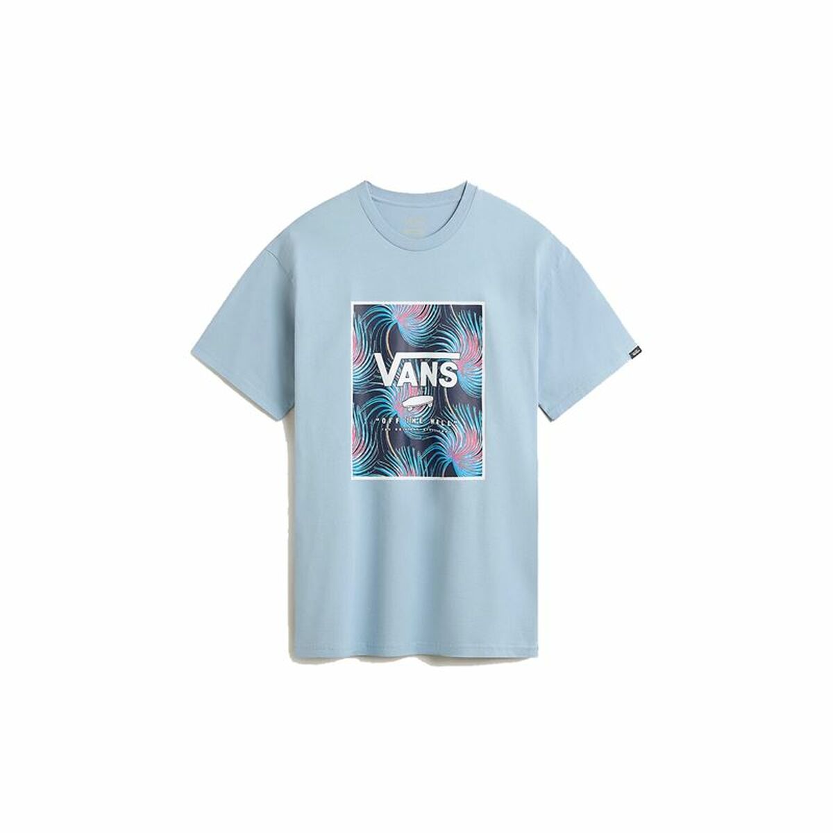 Heren-T-Shirt met Korte Mouwen Vans VN0A5E7YCZI1 Hemelsblauw