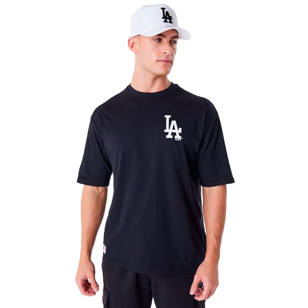 Heren-T-Shirt met Korte Mouwen New Era MLB Essential Zwart