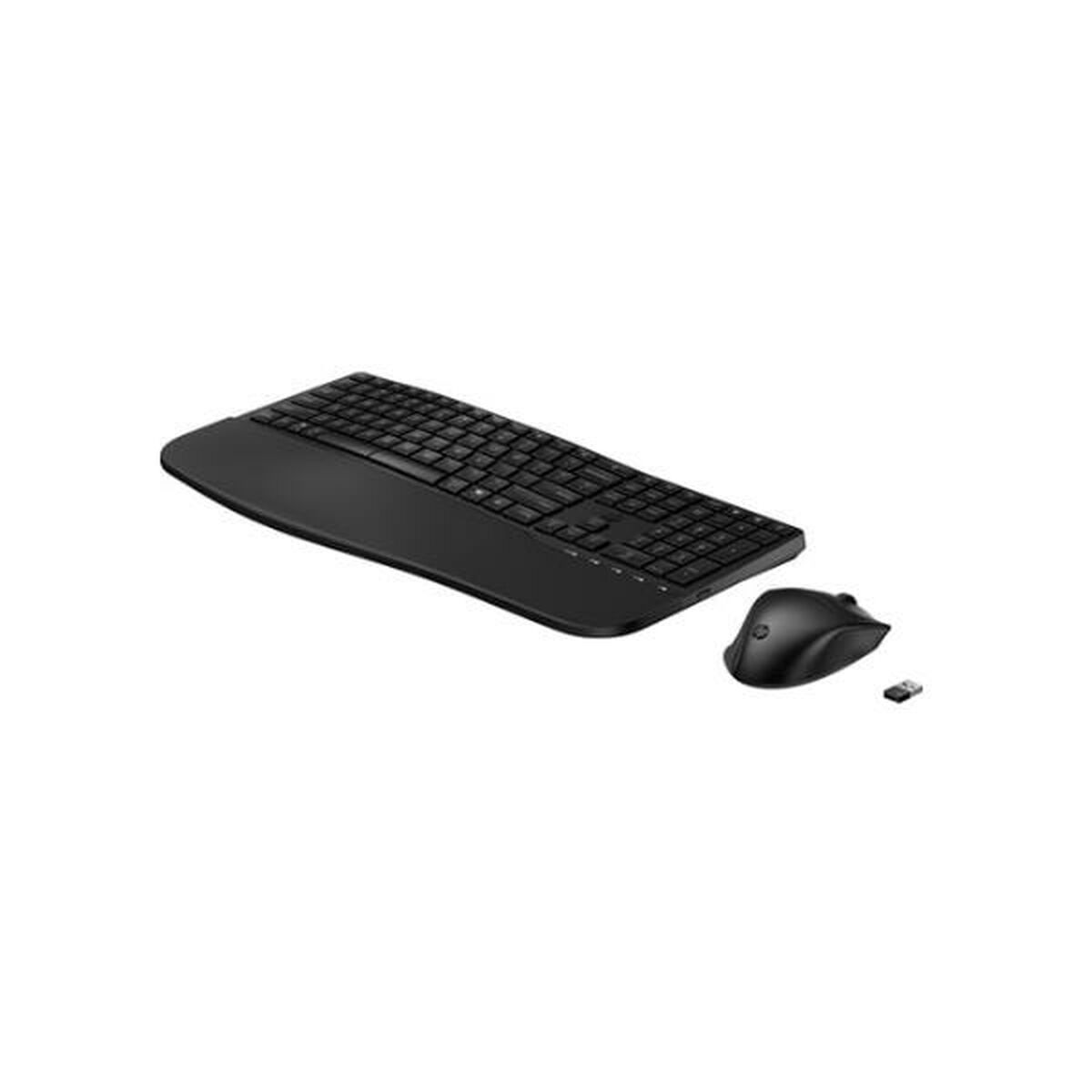 Afbeeldingen van Keyboard and Mouse HP 680 Comfort Black Spanish Qwerty