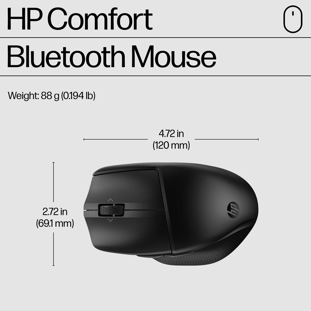 Afbeeldingen van Wireless Bluetooth Mouse HP 8T6M3AA Black 4000 dpi