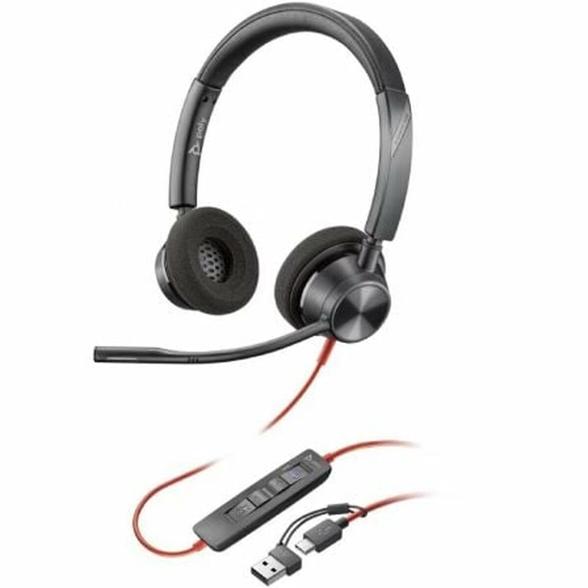 Afbeeldingen van Headphones Poly 8X220AA Black