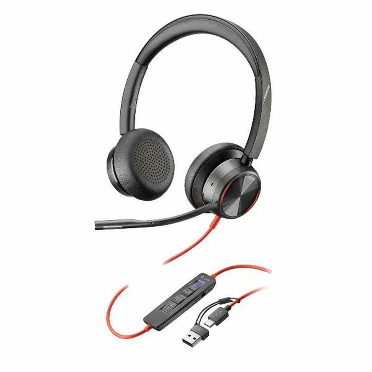 Picture of Headphones with Microphone Poly 8X225AA Black