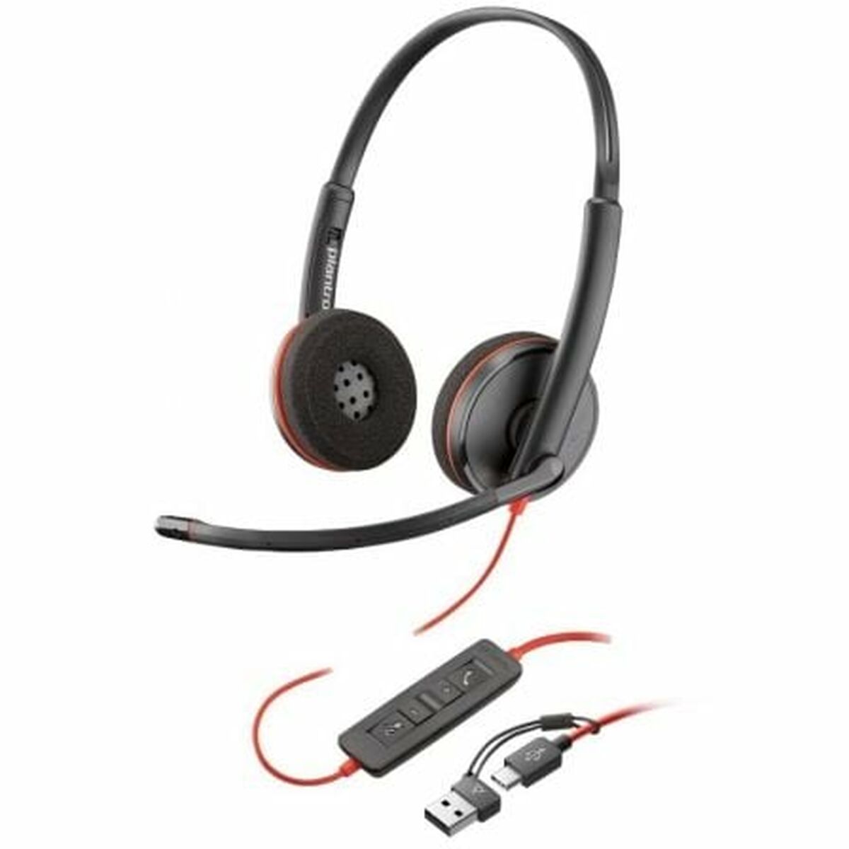 Image de Headphones with Microphone Poly 8X228A6 Black