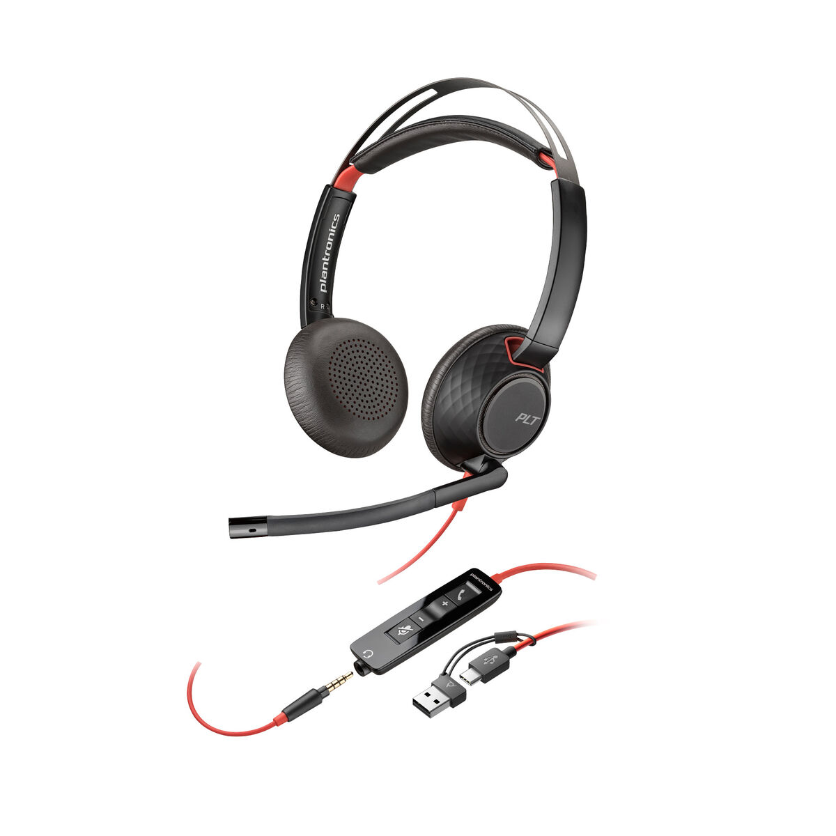 Afbeeldingen van Headphones with Microphone Poly 8X231A6 Black