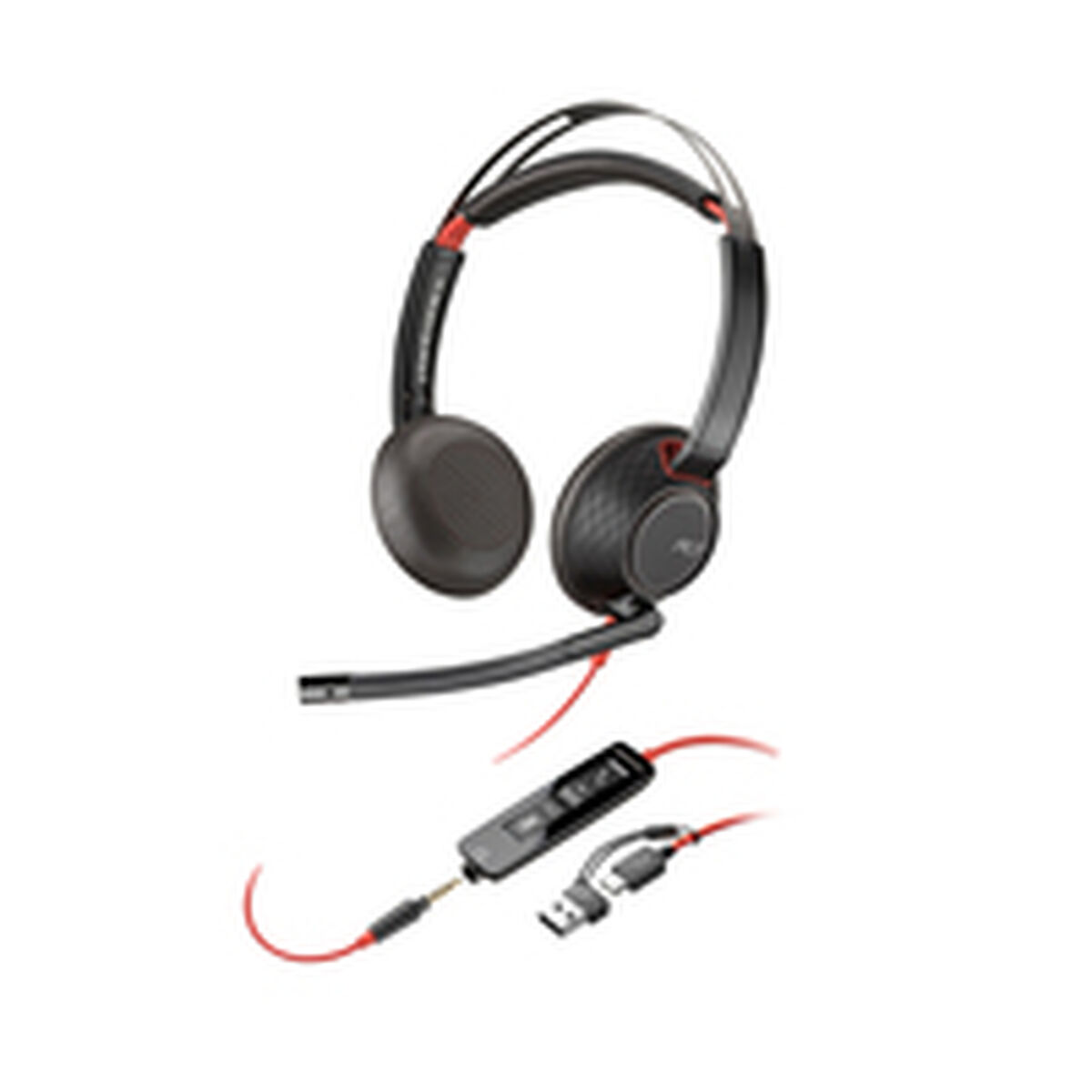 Afbeeldingen van Headphones with Microphone Poly 8X231A6 Black