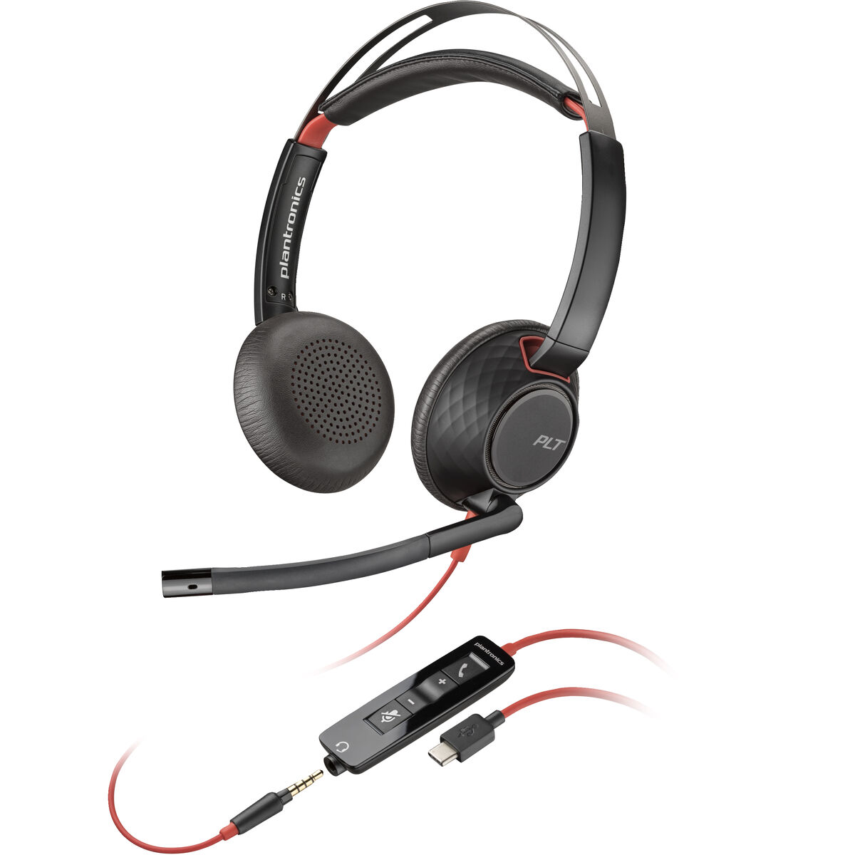Picture of Headphones with Microphone Poly Blackwire 5220 Black