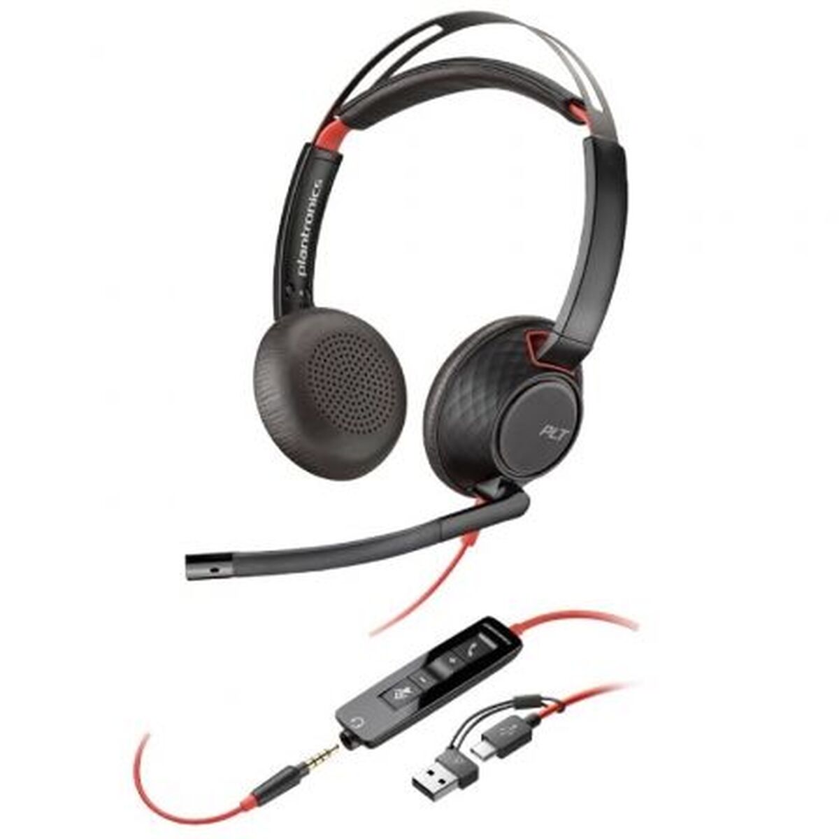 Afbeeldingen van Headphones with Microphone Poly 8X231A6 Black