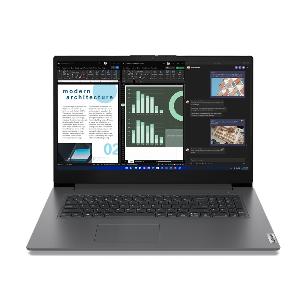 Afbeeldingen van Laptop Lenovo V17 G4 IRU 17,3" 8 GB RAM 256 GB SSD I3-1315U Spanish Qwerty