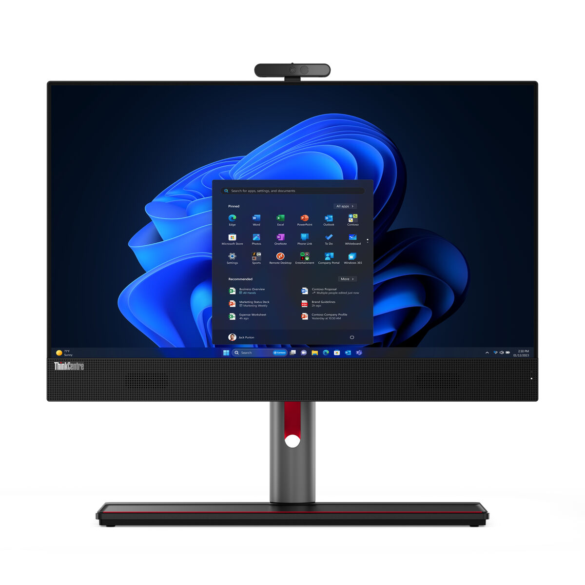 Tout en Un Lenovo 12SH000QSP 23,8
