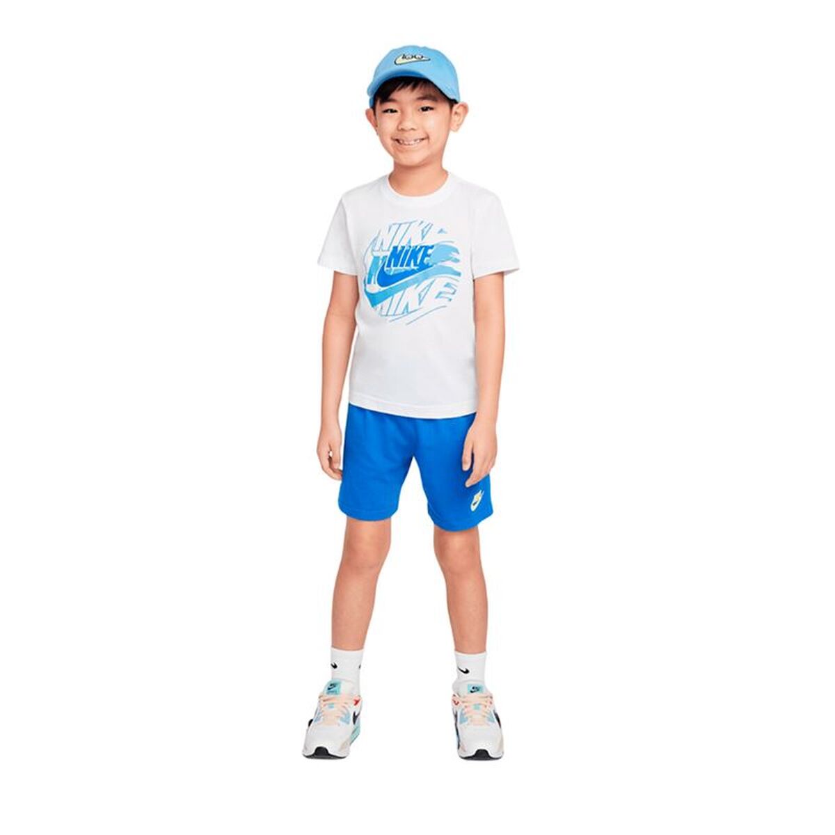 Sportoutfit voor kinderen Nike Nkb B Nsw On The Move Jrsy Set Wit 2 Onderdelen