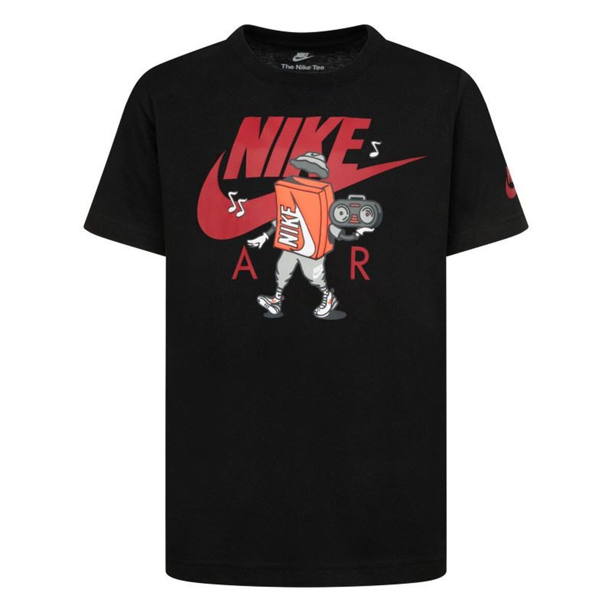 T-Shirt met Korte Mouwen voor kinderen Nike Air Boxy Zwart