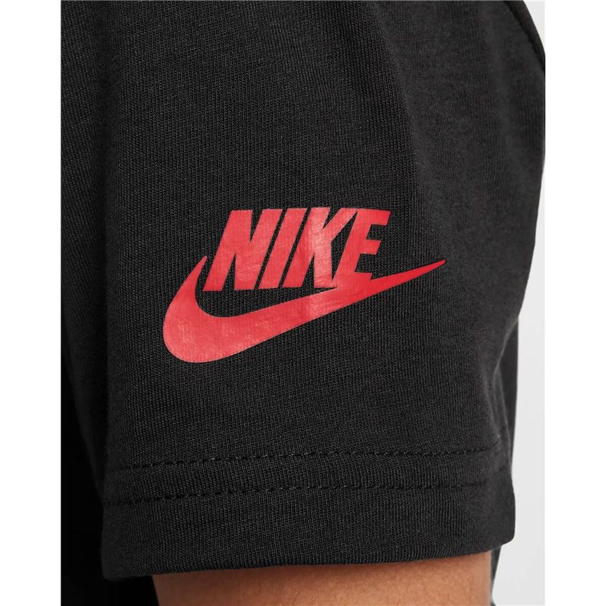 T-Shirt met Korte Mouwen voor kinderen Nike Air Boxy Zwart
