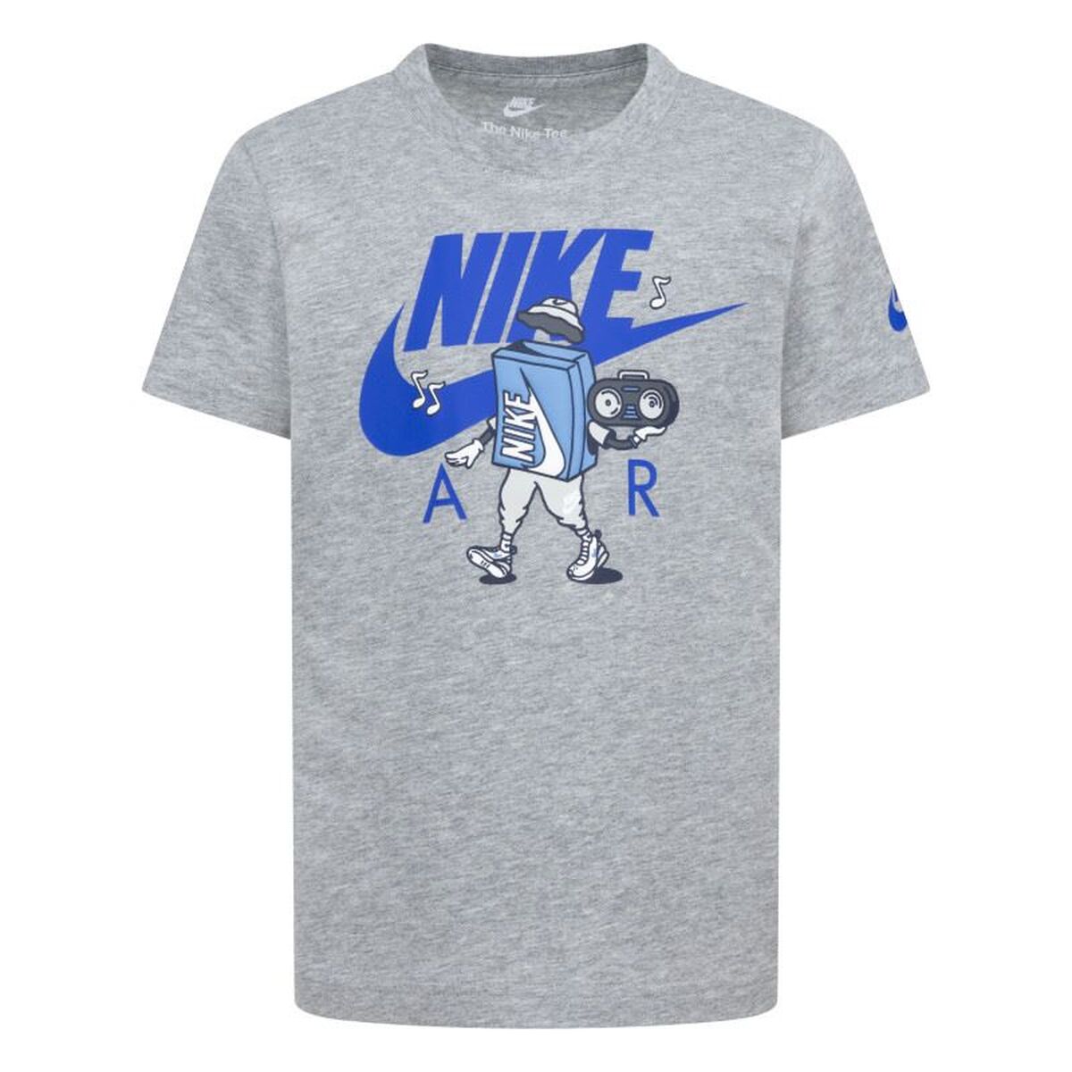T-Shirt met Korte Mouwen voor kinderen Nike Air Boxy Lichtgrijs