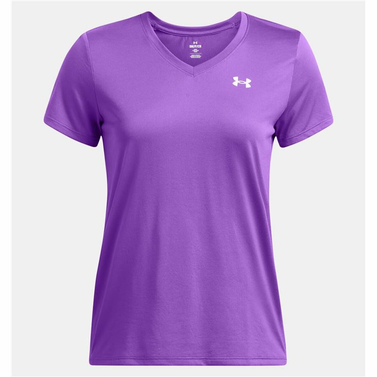 Image secondaire de T-shirt à manches courtes femme Under Armour Tech SSv- Solid Pourpre