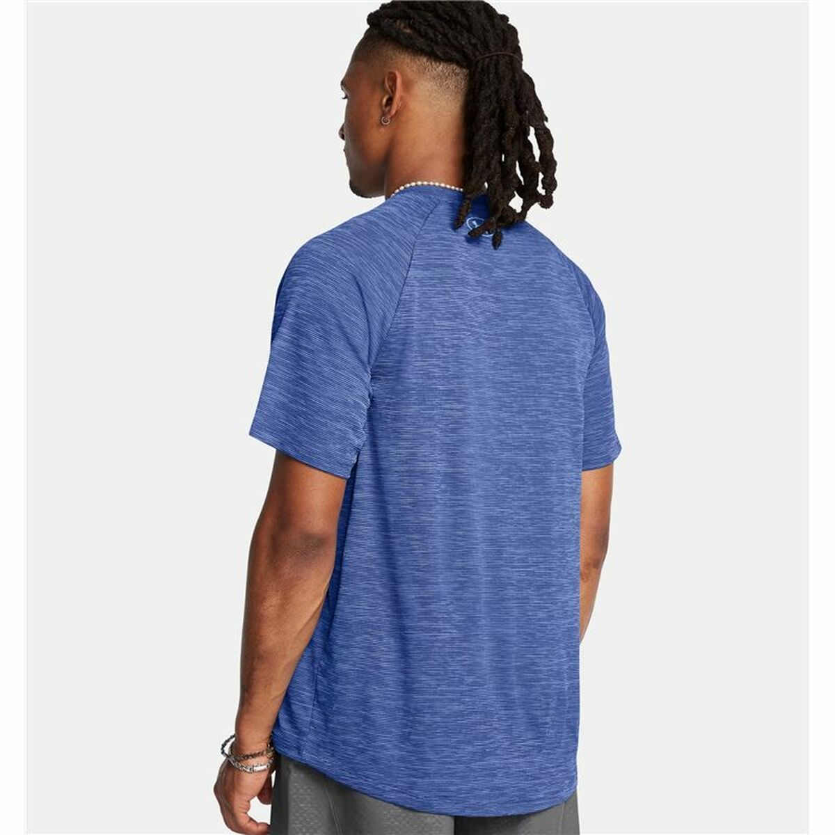 Menâs Short Sleeve T-Shirt Under Armour Tech Textured Ss Dark blue