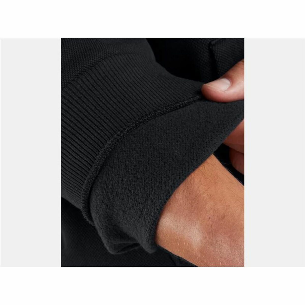 Mens Hoodie Under Armour Rival Flc Txtr Black