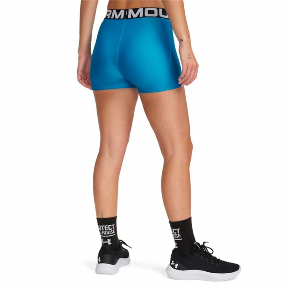 Image secondaire de Leggings de Sport pour Femmes Under Armour Hg Shorty Bleu Indigo