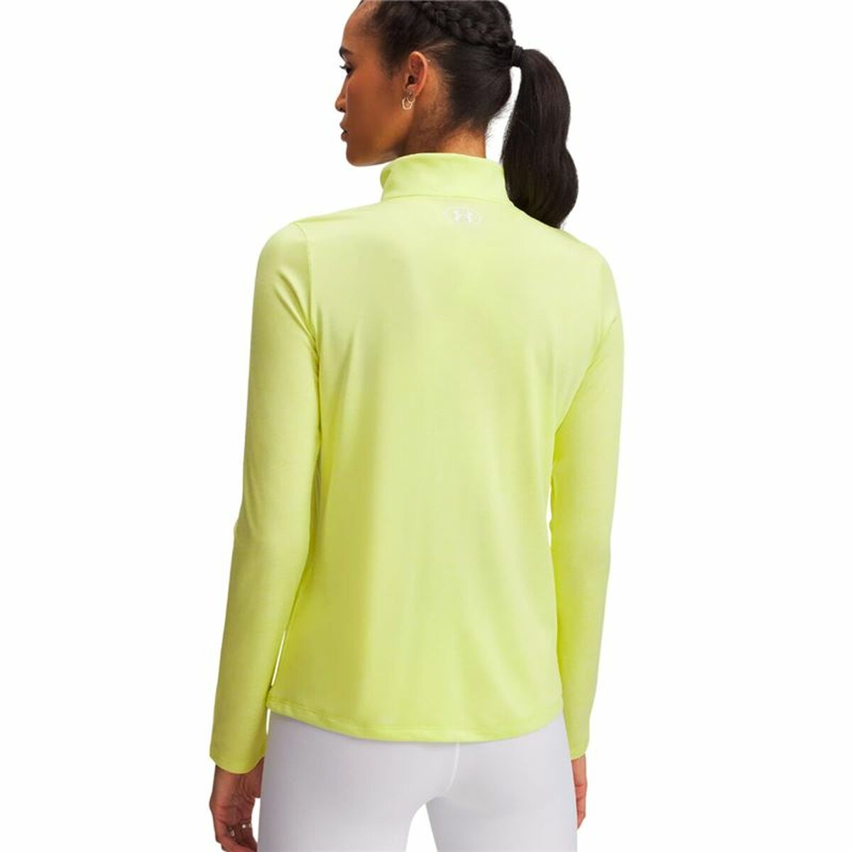 Image secondaire de Tee-shirt Manches Longues Femme Under Armour Tech 1/2 Zip Jaune
