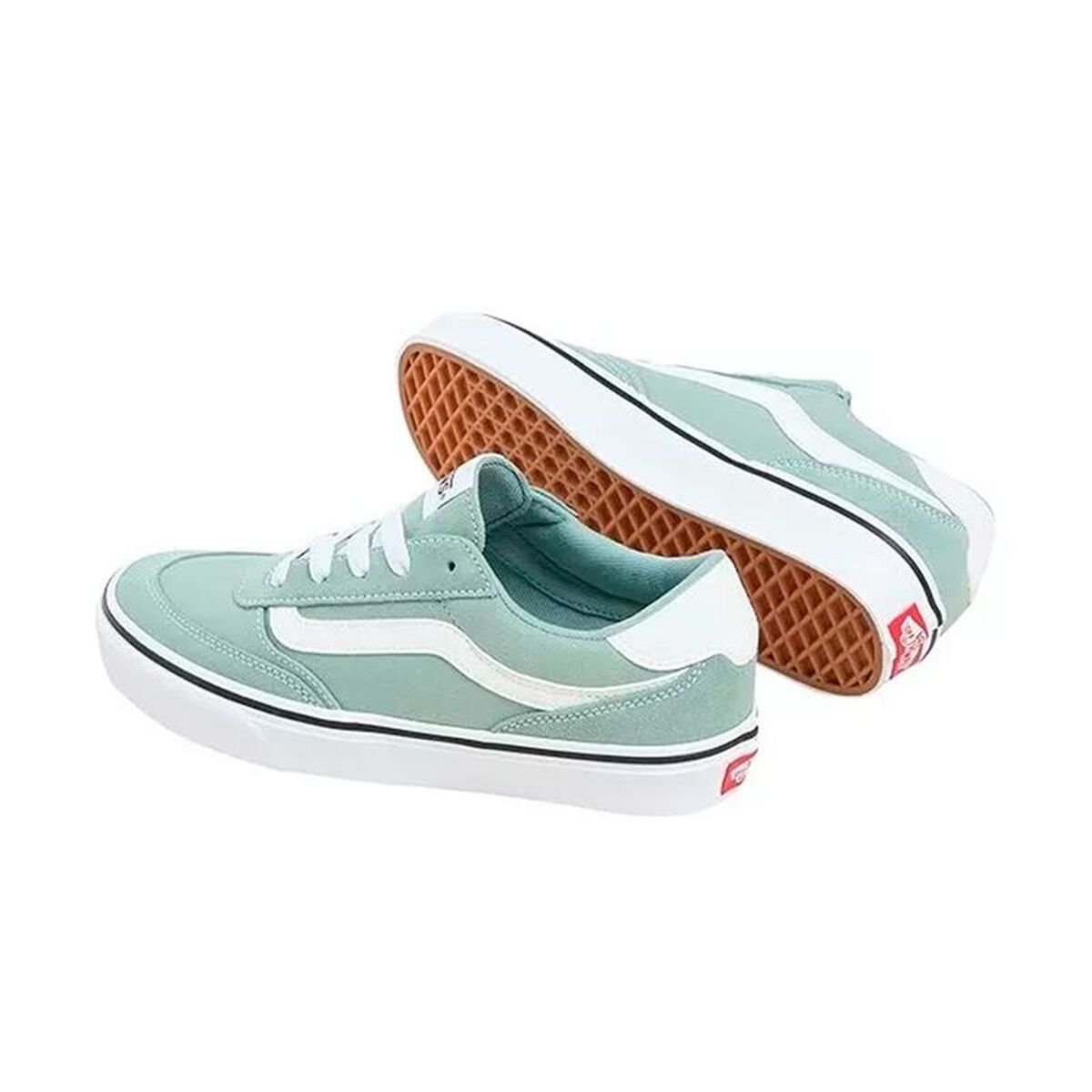 Dames casual sneakers Vans Brooklyn Ls Sucv Icebe Licht Blauw