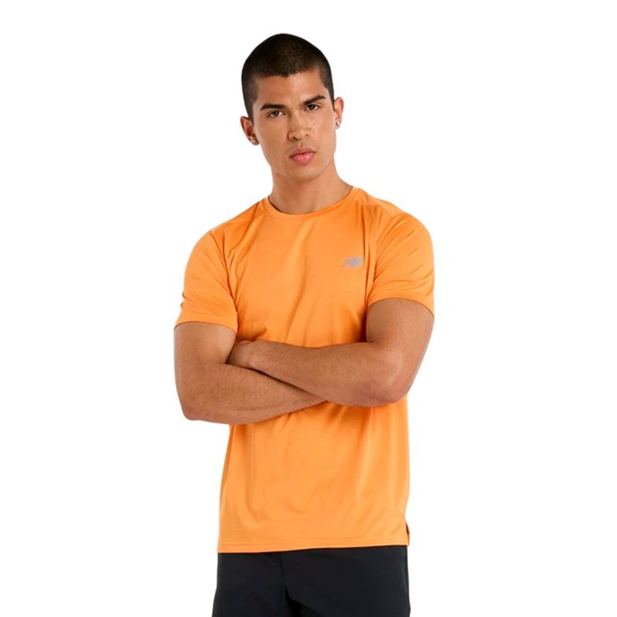 Heren-T-Shirt met Korte Mouwen New Balance Sport Essentials Oranje