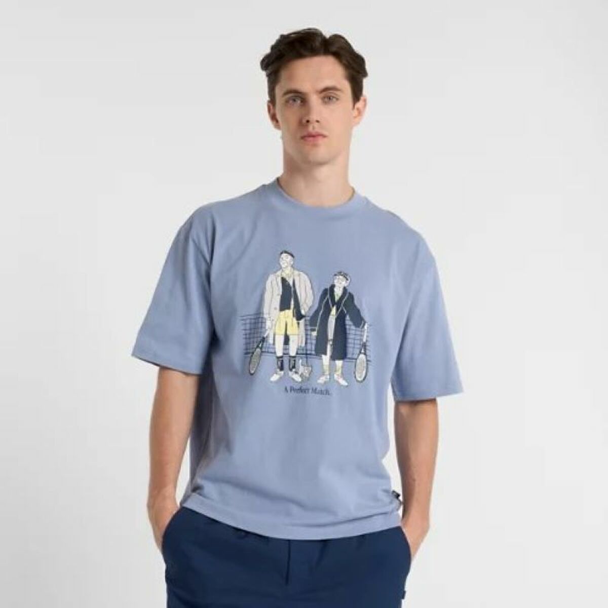 Image secondaire de T-shirt à manches courtes homme New Balance Perfect Match Tennis T Shirt MT51412 DUS Bleu