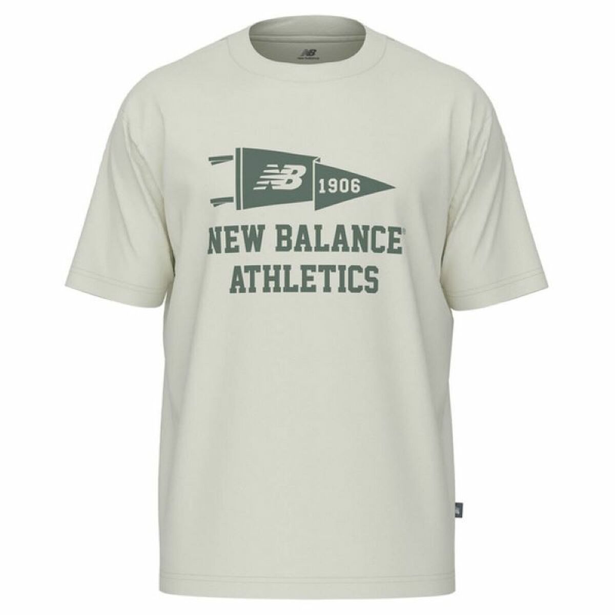 T-shirt à manches courtes homme New Balance Varsity Pennant MT51924 SST Blanc