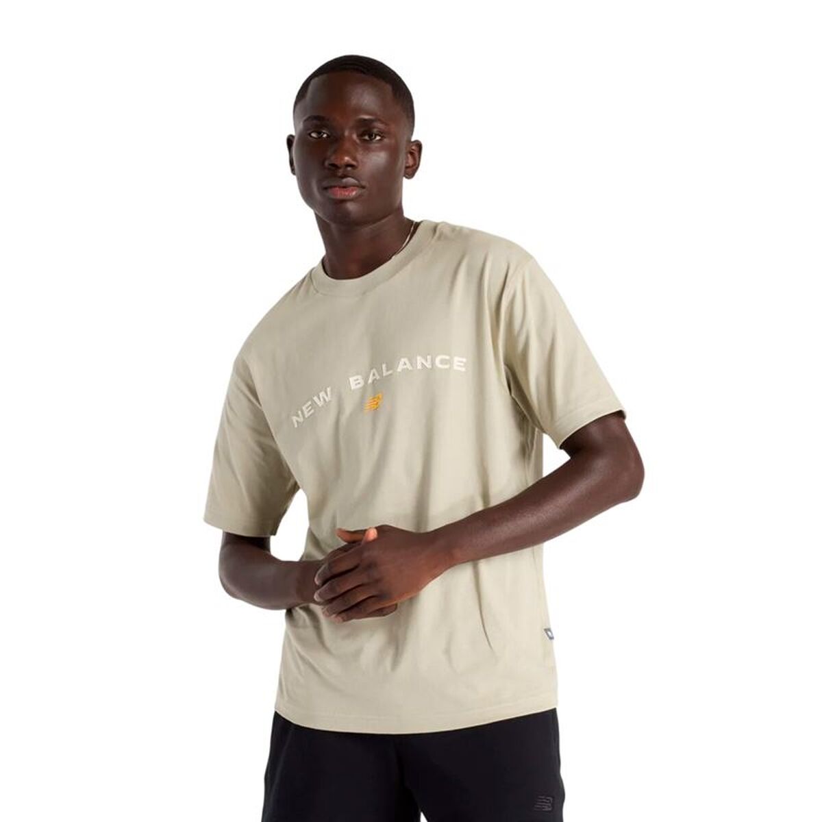 Heren-T-Shirt met Korte Mouwen New Balance Reimagined Graphic 1 Lichtgrijs